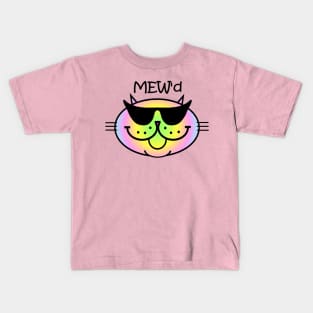 MEW'd - Pastel Rainow Kids T-Shirt